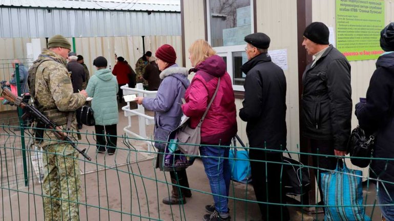 Ситуація в контрольних пунктах в’їзду-виїзду в районі проведення операції Об’єднаних сил