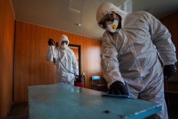 Спасатели принимают меры по противодействию заболеваемости и распространению коронавирусной инфекции COVID-19